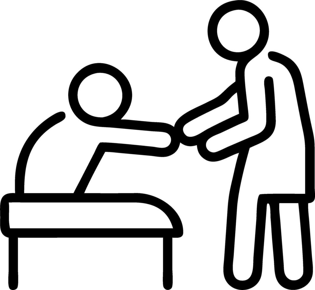 Candid Shot of a Nurse Adjusting a Blanket for an Elderly Patient Capturing Compassion and Care in a Calm Healthcare Environment Stock Photo Concept vector