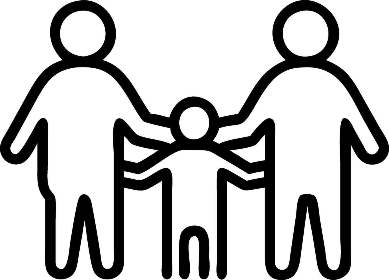 Candid Family Photo Generations Bonding in a Park with Seniors vector
