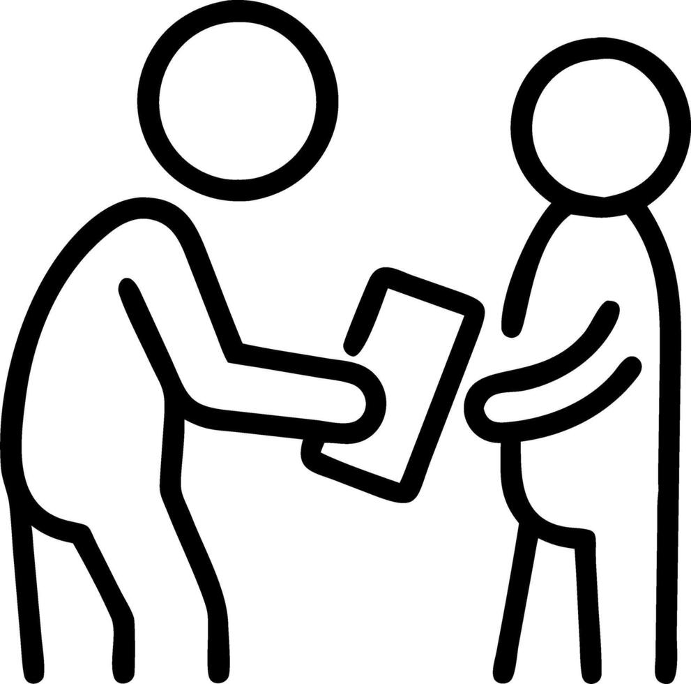 Candid Photo of Child Helping Elderly with Smartphone Bridging Generations in Caregiving Moments vector