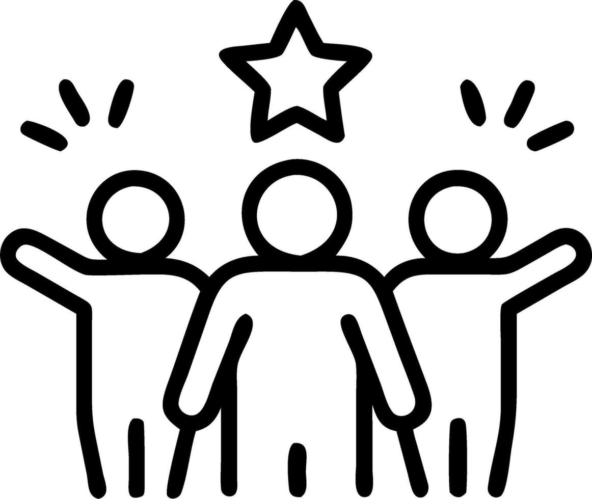 Candid Group Photo of Employees Celebrating Colleague s Achievement in Team Meeting Stock Image vector