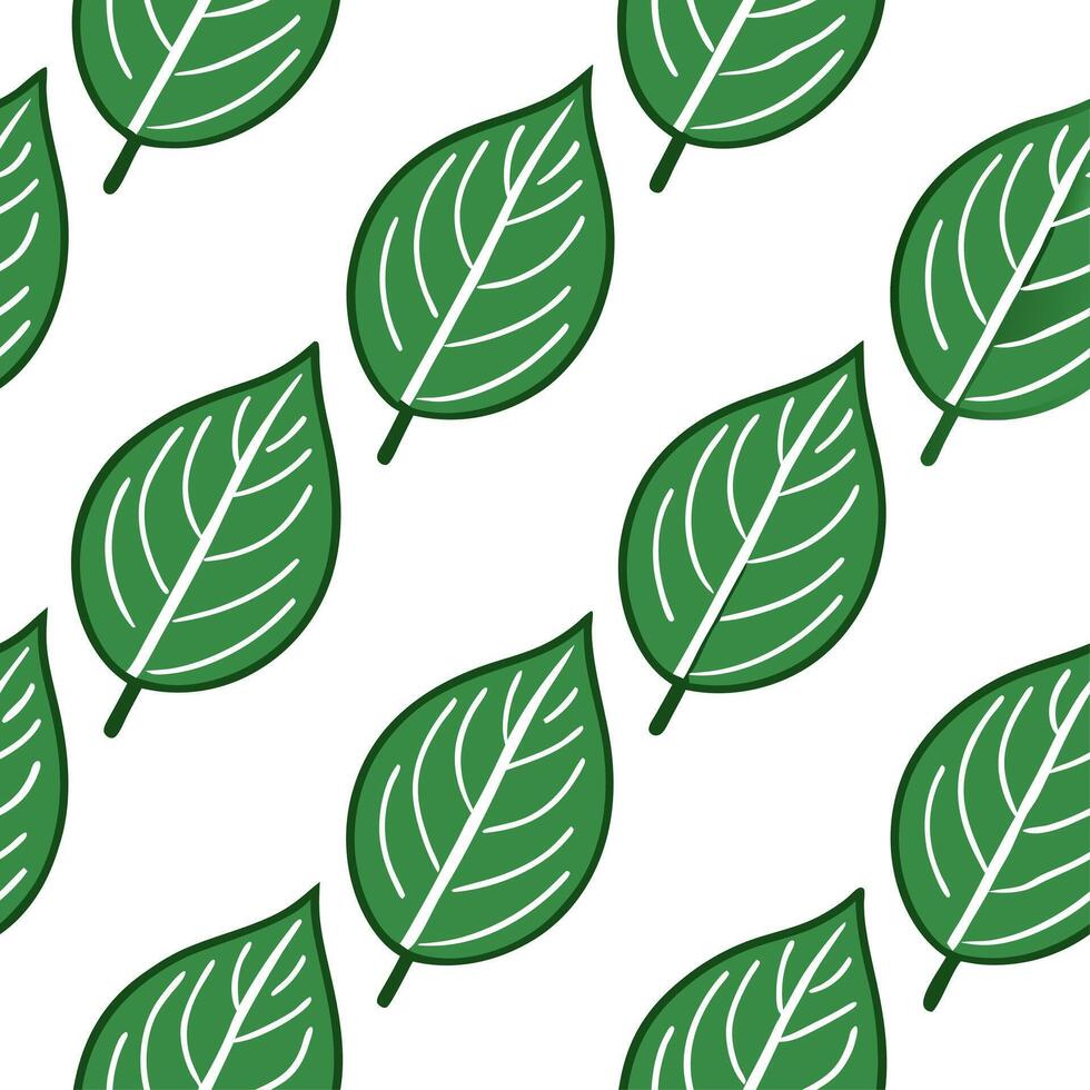 Botanical Foxglove Leaves Seamless Pattern for Spring Textiles vector