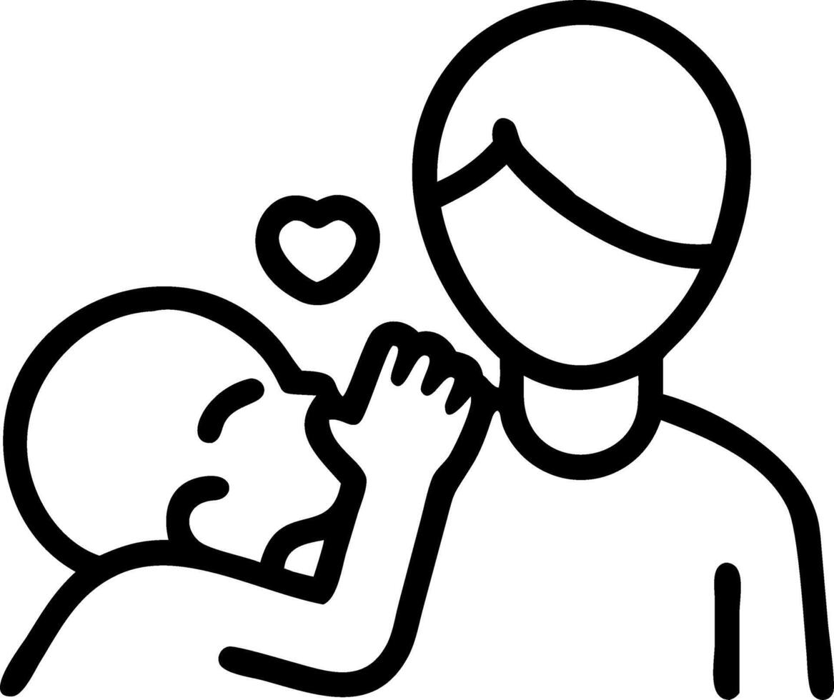 Bokeh digital art of a parent wiping tears from a child face vector