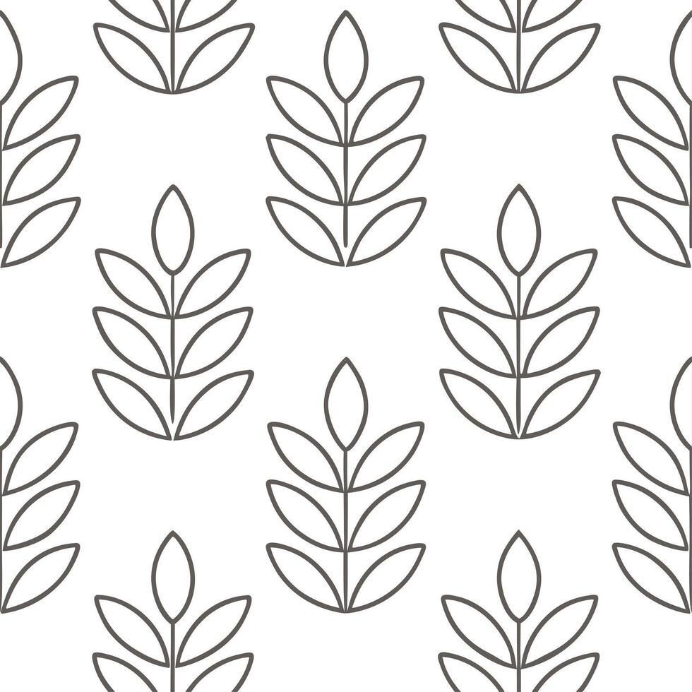 Abstract wisteria tendrils seamless tile pattern artistic isolated white background ideal for creative projects posters wallpapers digital media vector