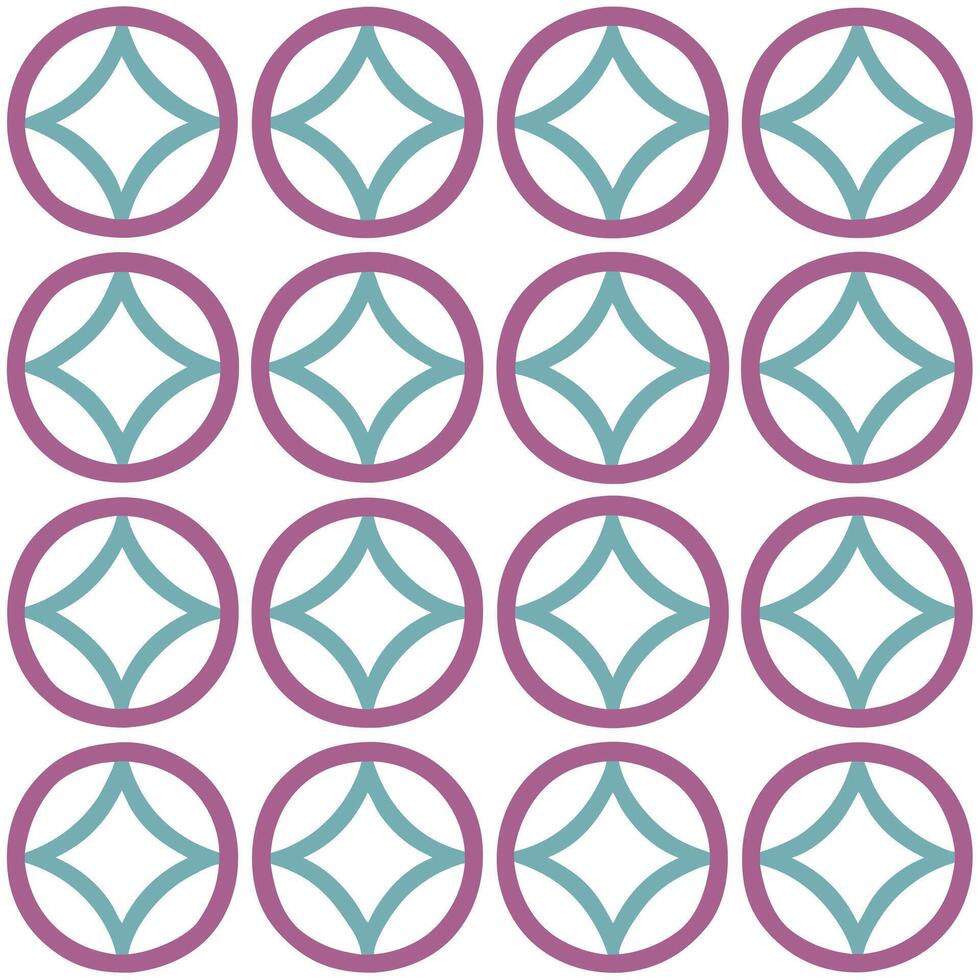 Abstract gradient circle tile pattern with fluid transitions on white background for a dynamic visual experience vector