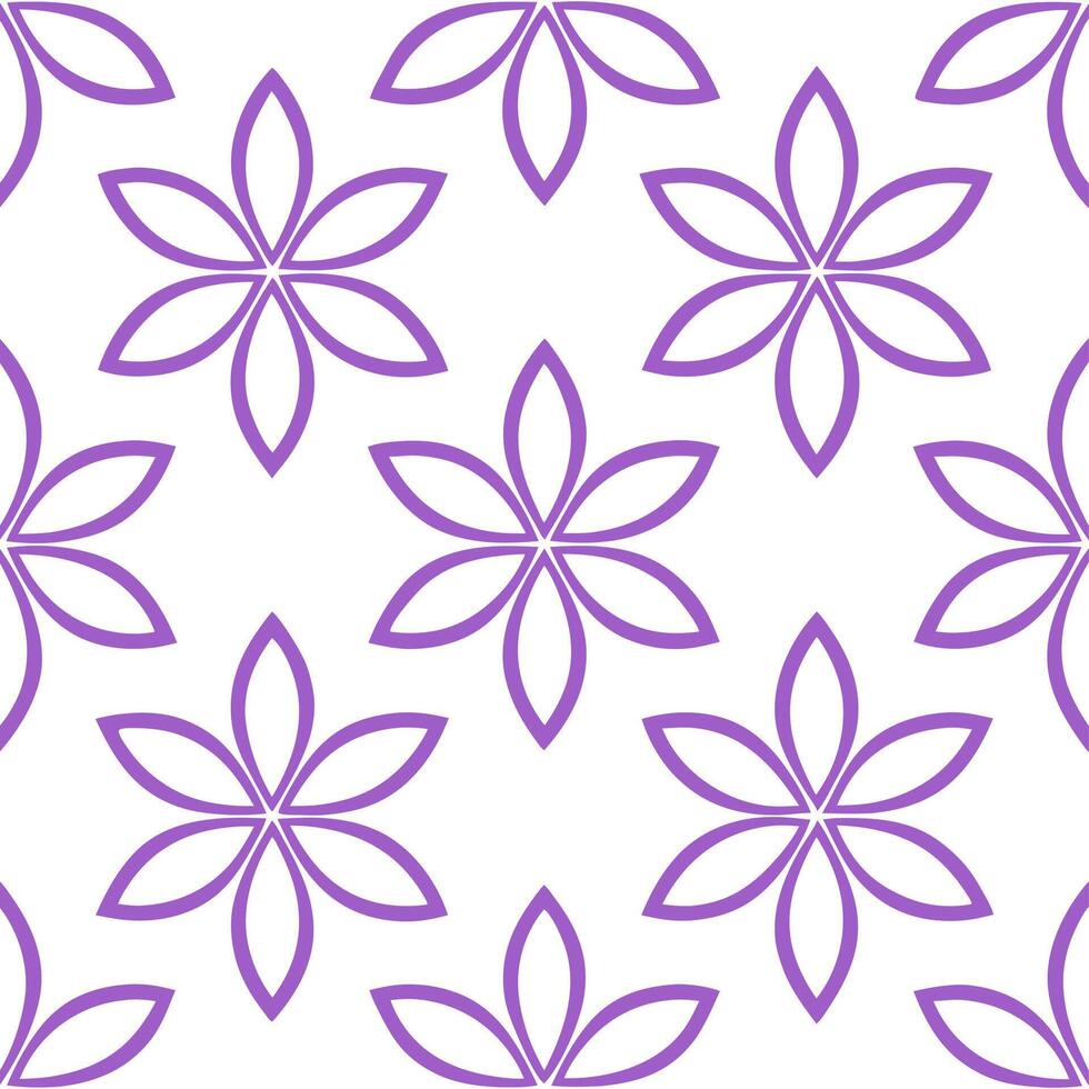 Abstract lilac petals seamless tile pattern artistic isolated white background ideal for creative projects posters wallpapers digital media vector