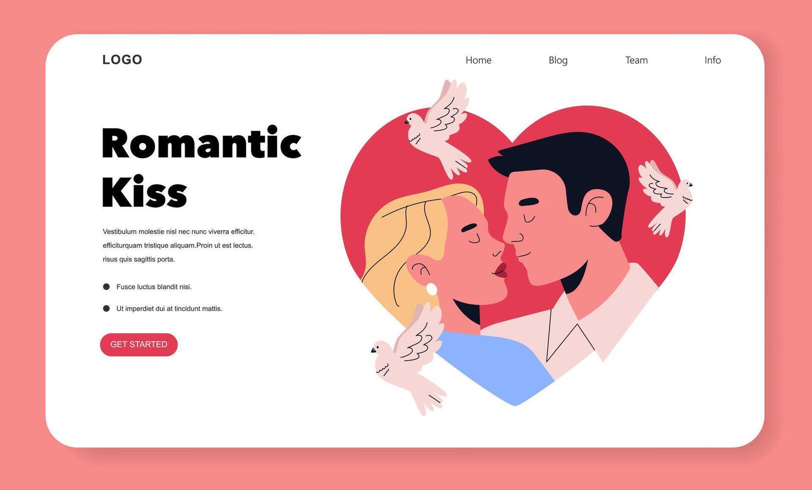 St Valentines Day. Flat Illustration vector