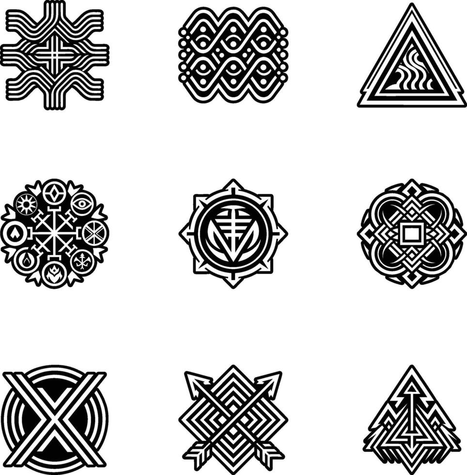 A solid style icon of outward arrows symbol vector