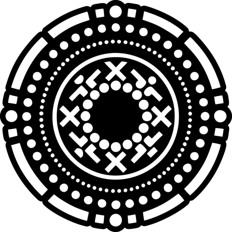 Hobo dots symbol icon in glyph style vector