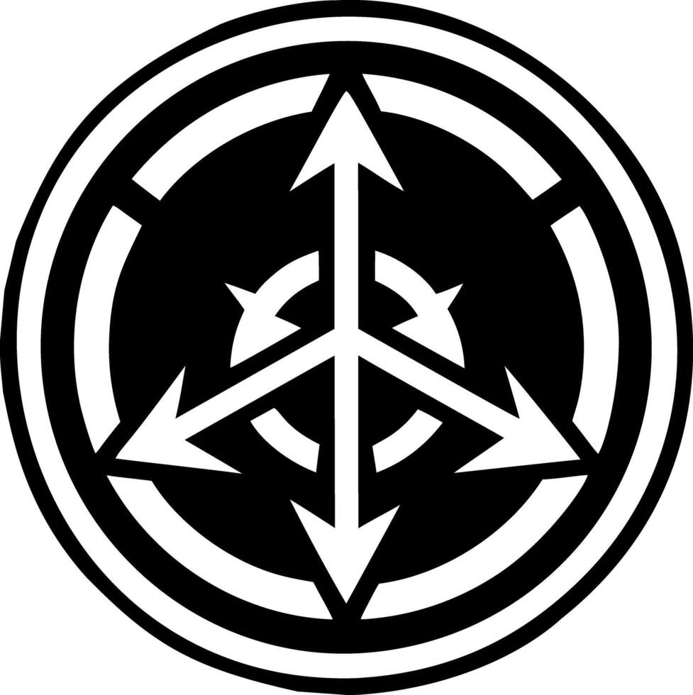 Directions symbol icon in solid style vector