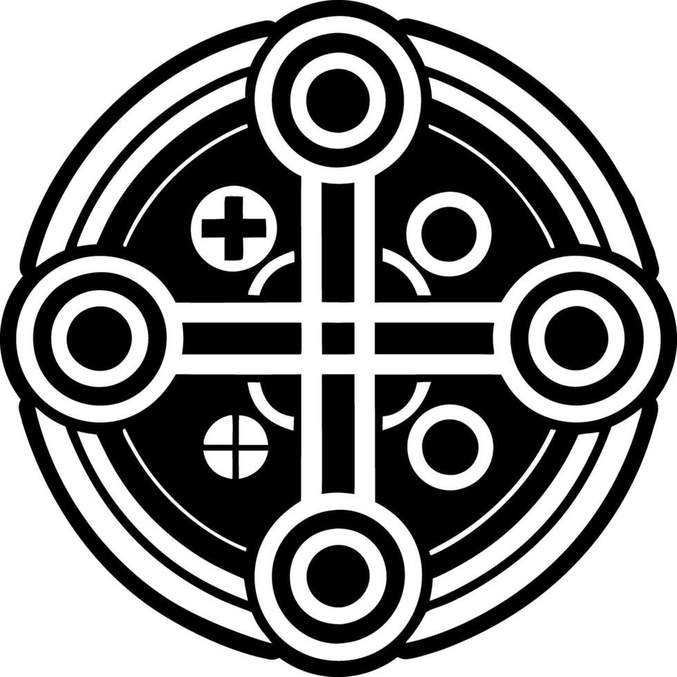 Religion symbol icon in solid style vector