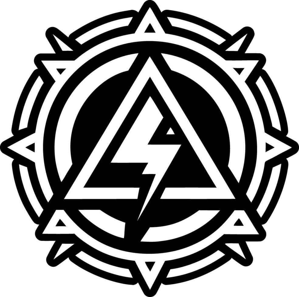 Electricity symbol icon in filled style vector