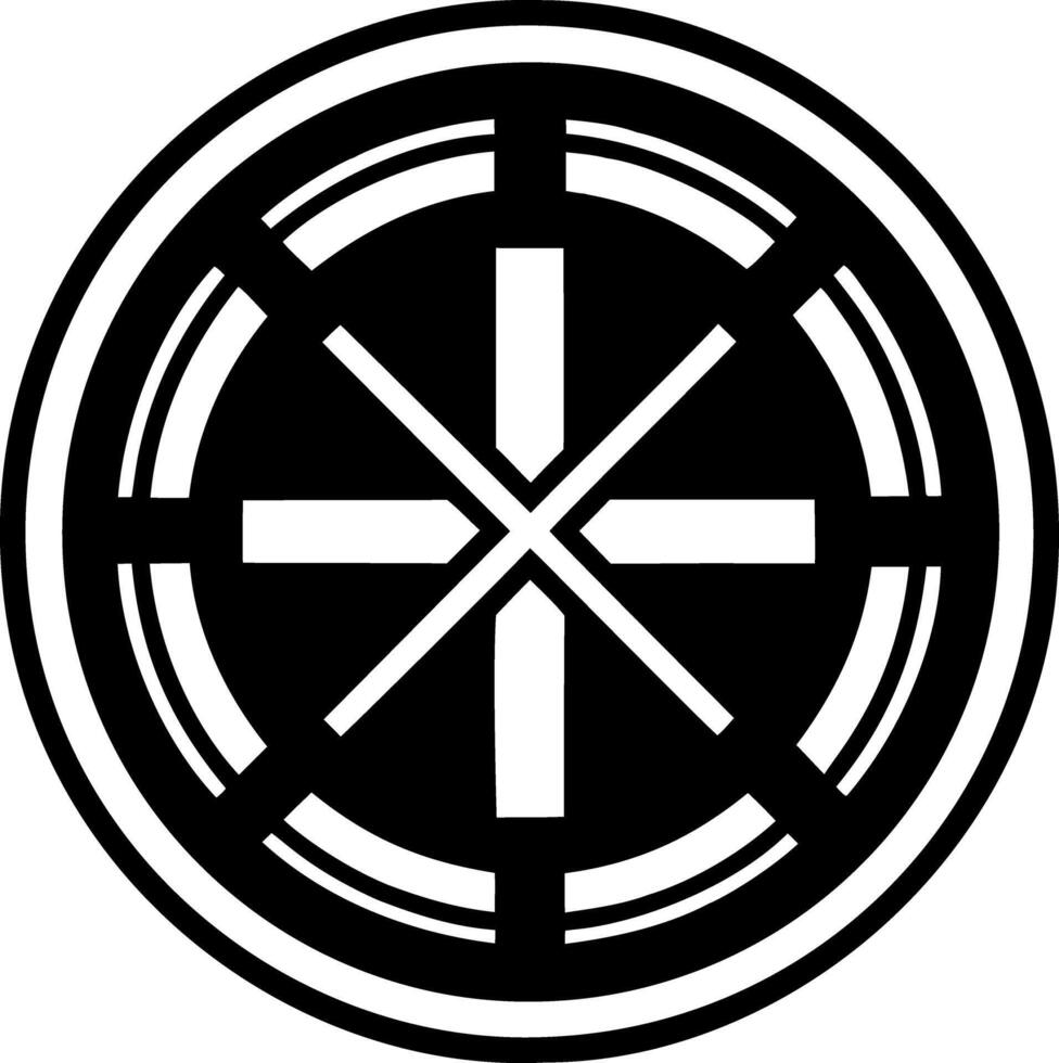 Religion symbol icon in filled style vector
