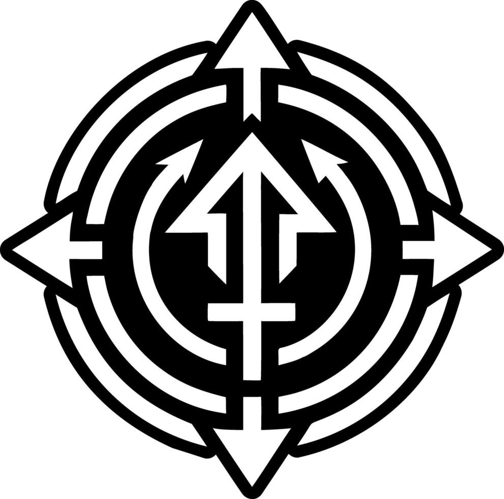 Handout hobo symbol icon in filled style vector