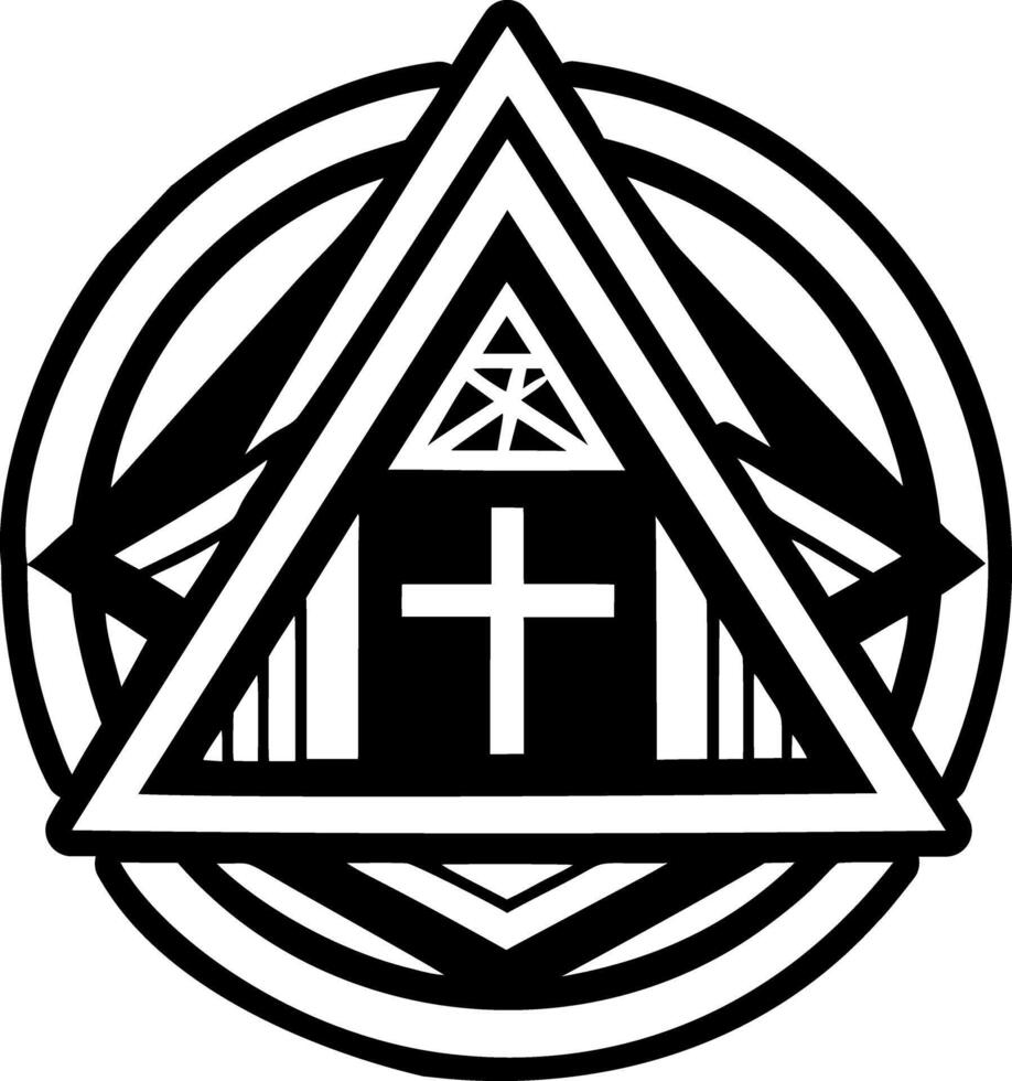 A filled style icon of religious hobo symbol vector