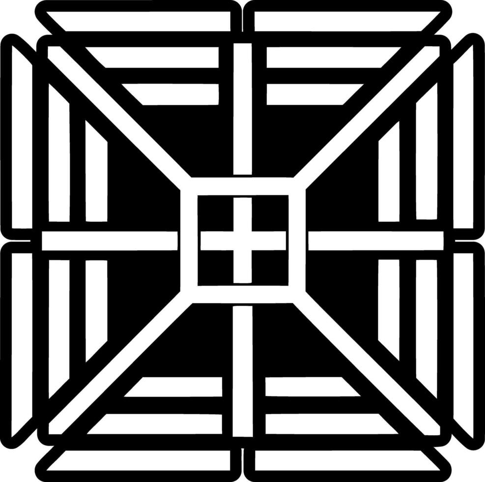 Religious sign icon in solid style vector