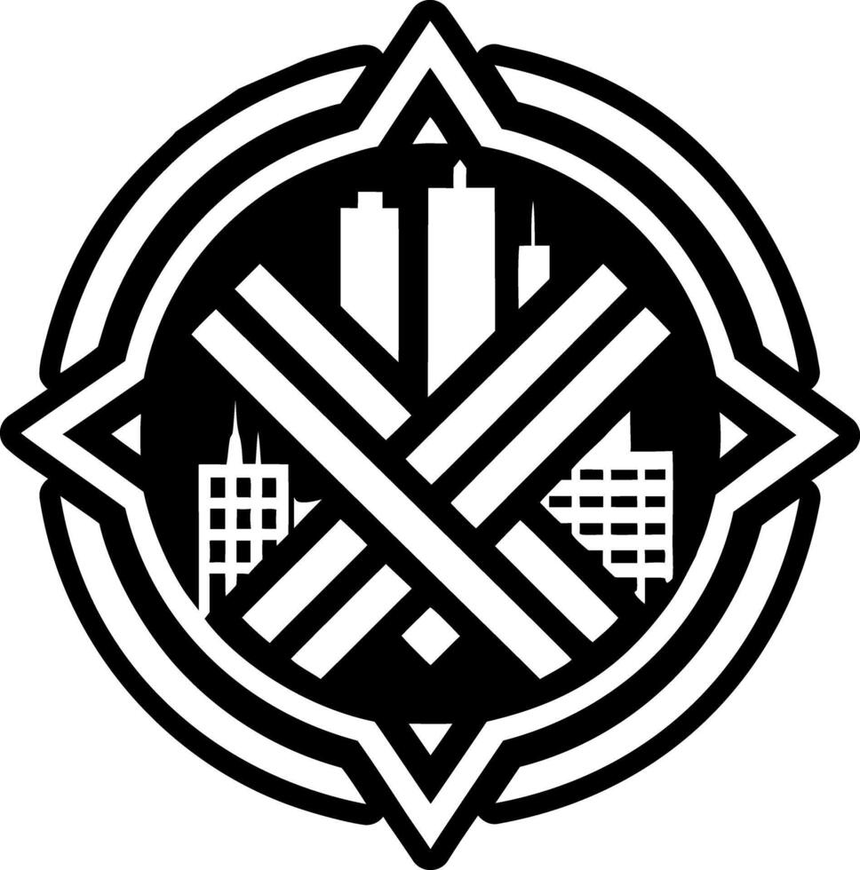 A glyph style icon of no house symbol vector