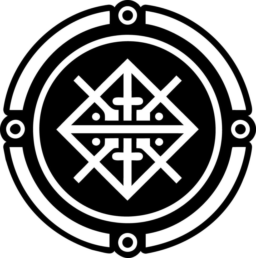 Circular hobo symbol icon in glyph style vector