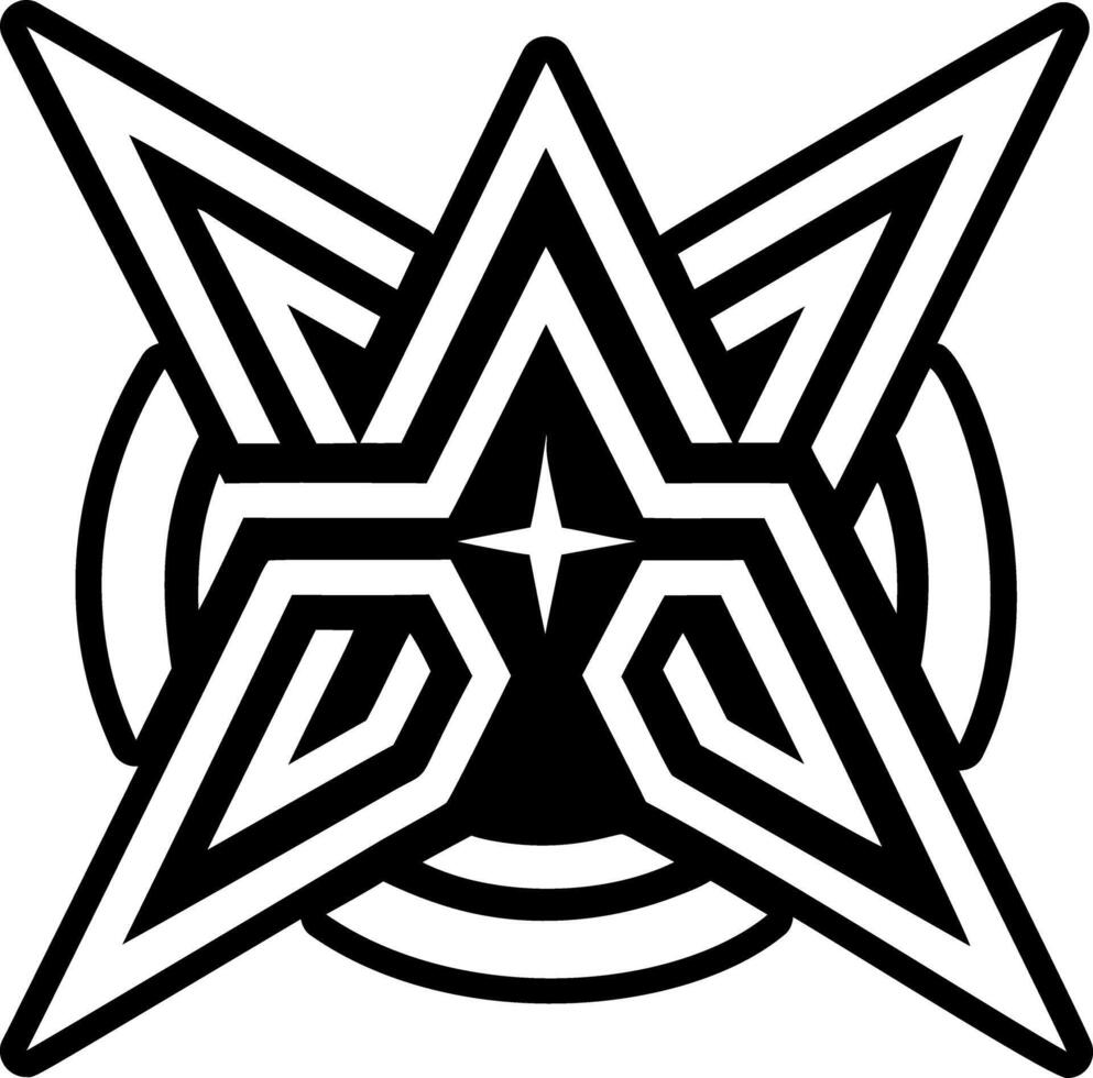 Interconnected hobo symbol icon in glyph style vector
