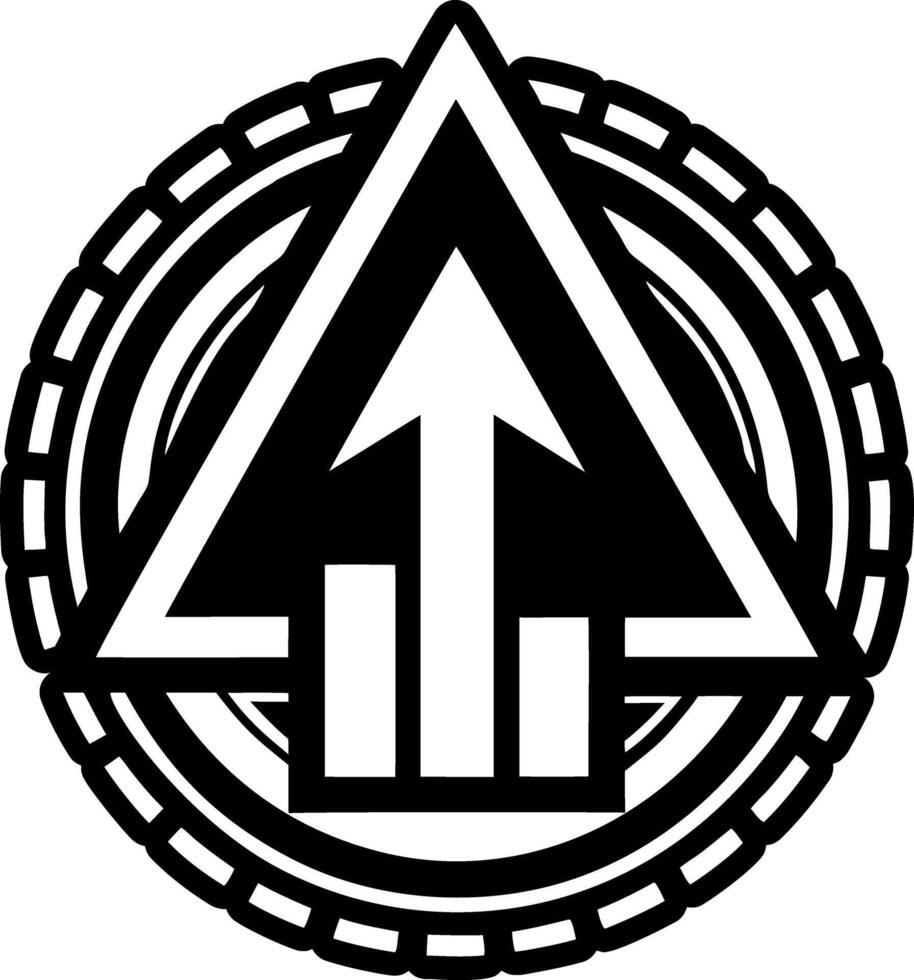 A filled style icon of upward arrow symbol vector