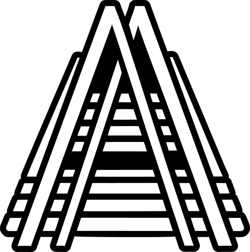 A glyph style icon of away hobo symbol vector
