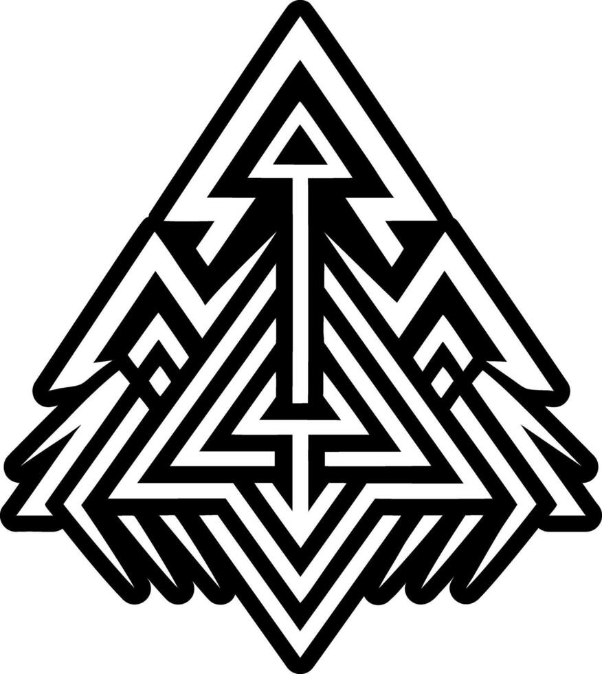 Upward direction symbol icon in solid style vector