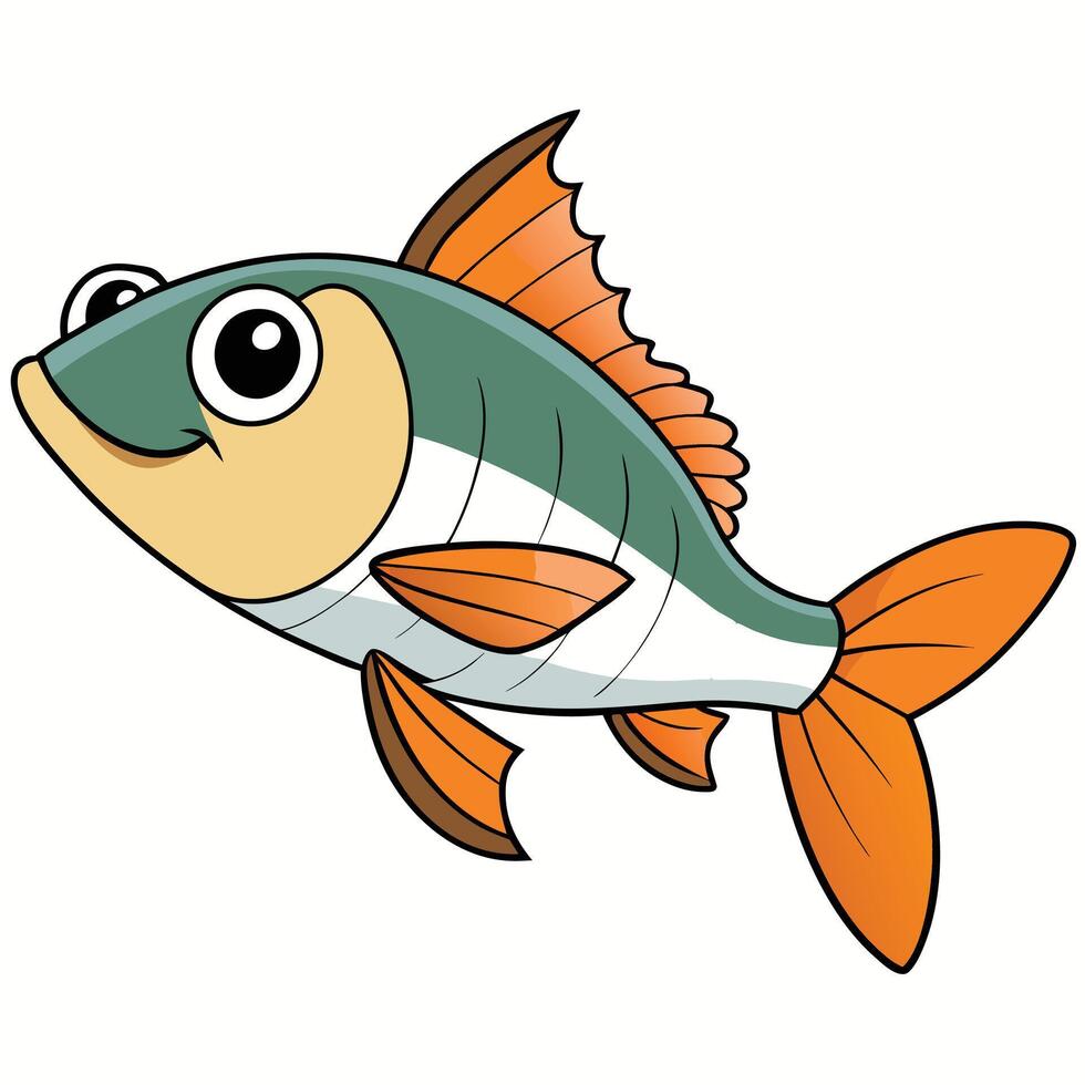 Perch Fish for Nature Projects vector