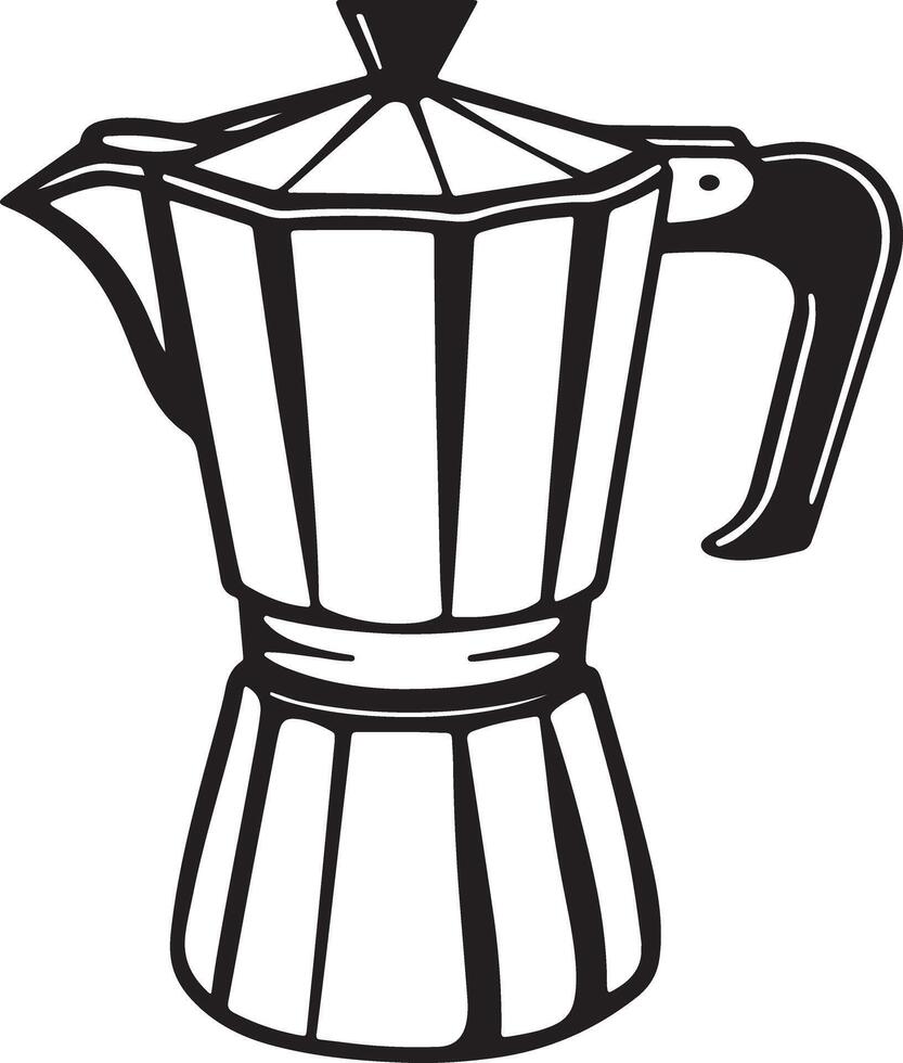Ceramic Jug Design Coloring Page Illustration vector