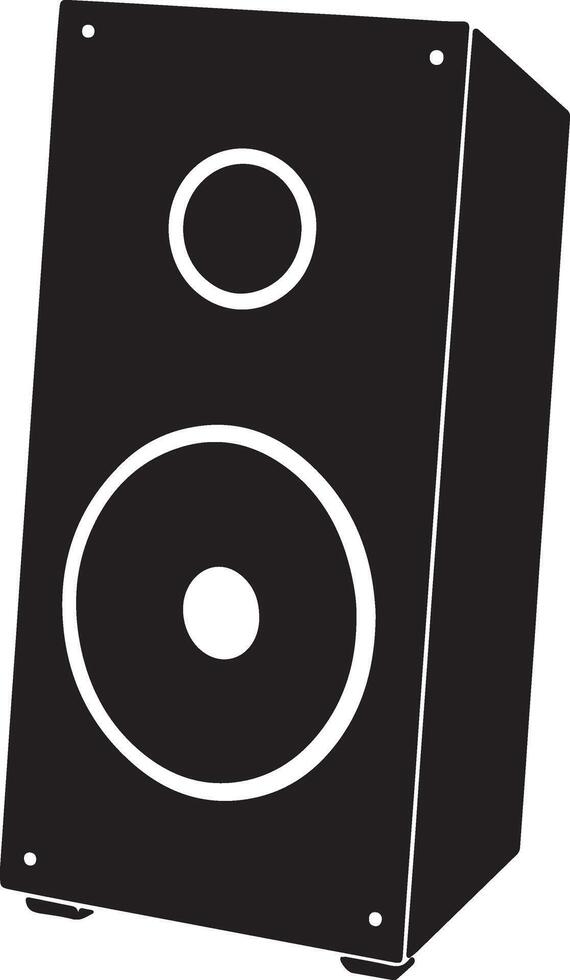 Modern Speaker Silhouette Illustration for Coloring vector