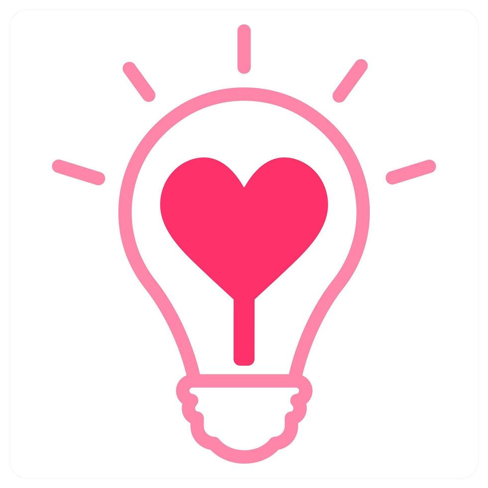 Love Idea icon concept vector