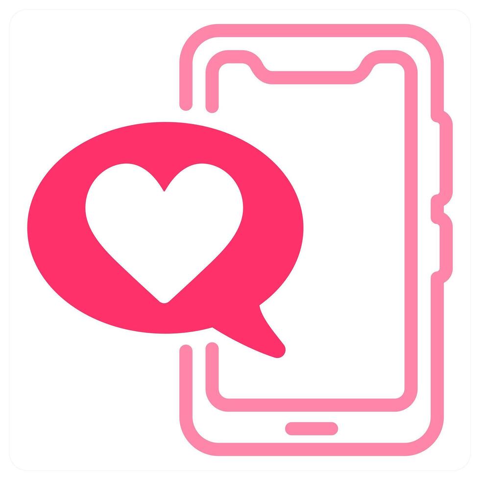 Love Chat and Romance Icon Concept vector