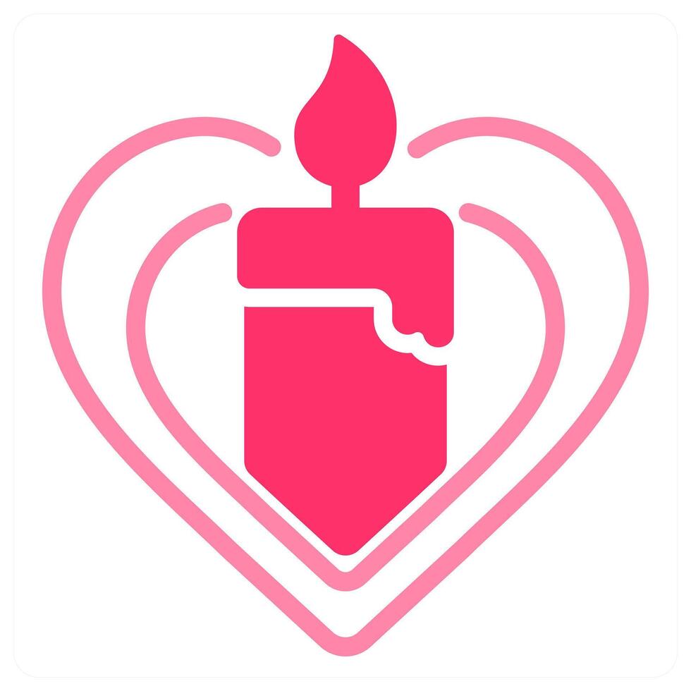 Candle icon concept vector