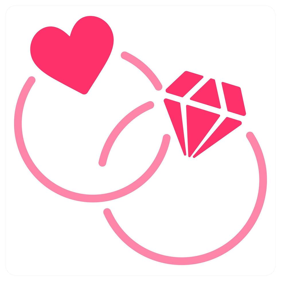 Rings icon concept vector