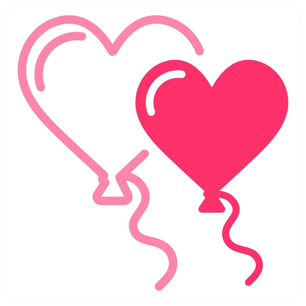 Balloons icon concept vector
