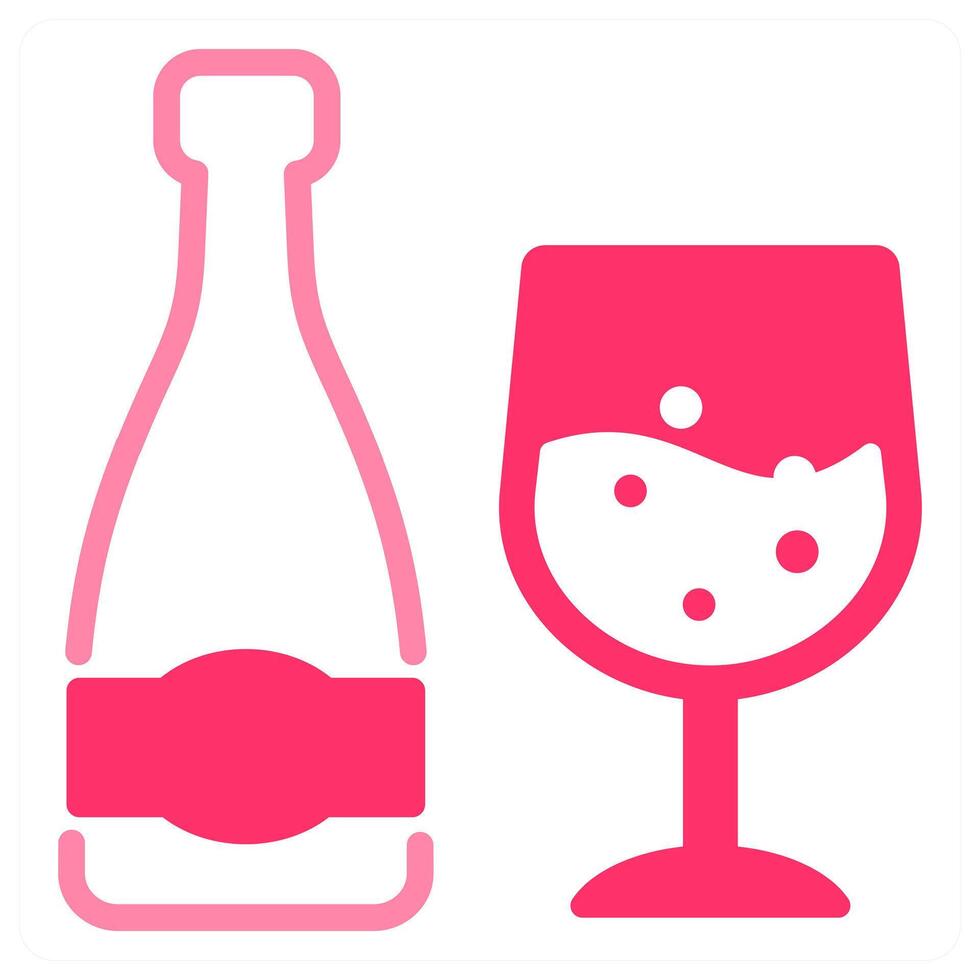 Wine icon concept vector