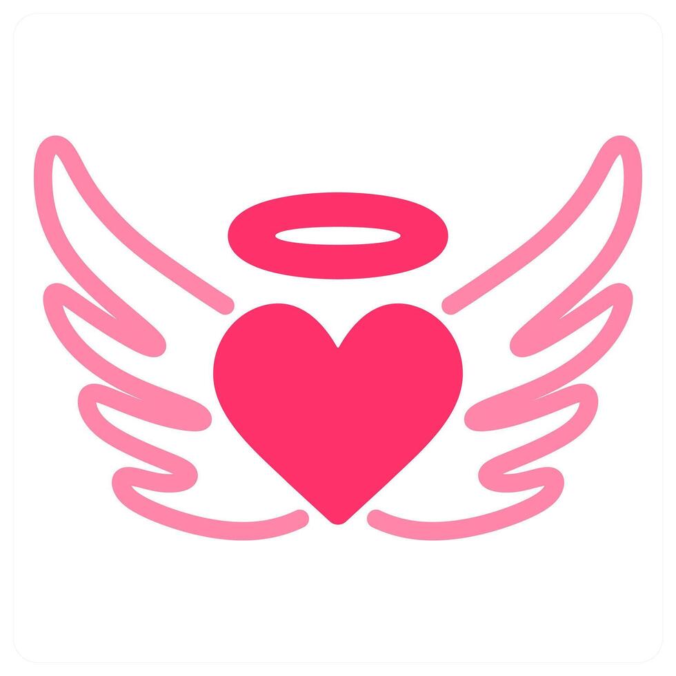 Flying Heart icon concept vector