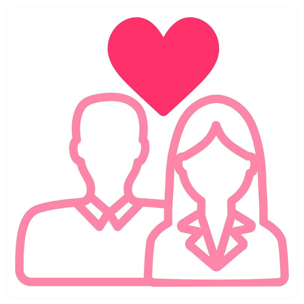 Couple icon concept vector