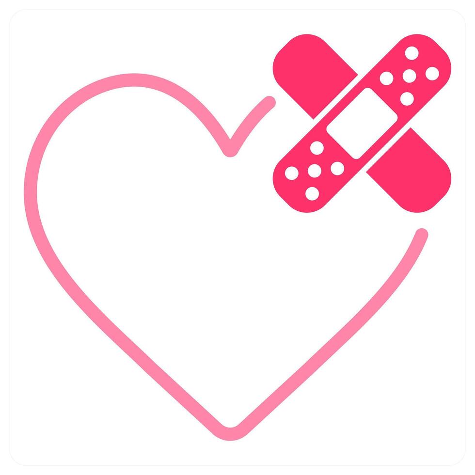 Broken Heart icon concept vector