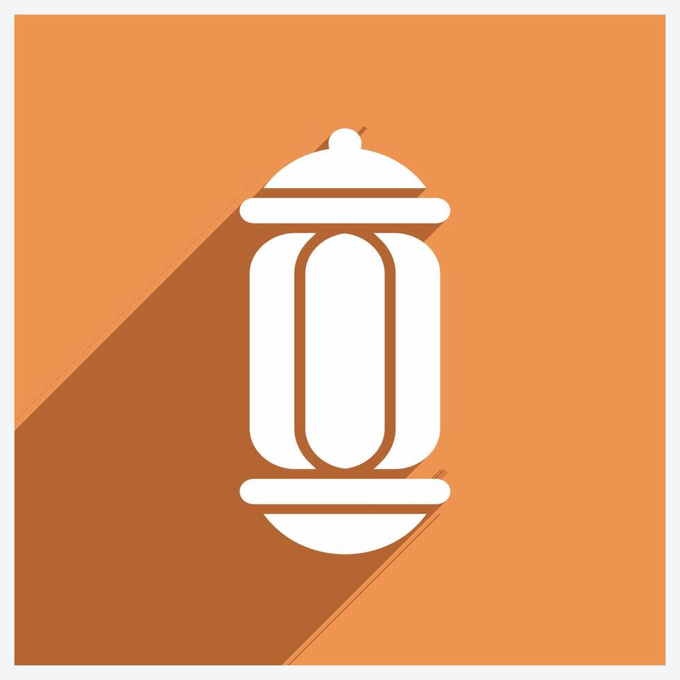 Islamic Lantern Icon Design Illustration With Shadow vector