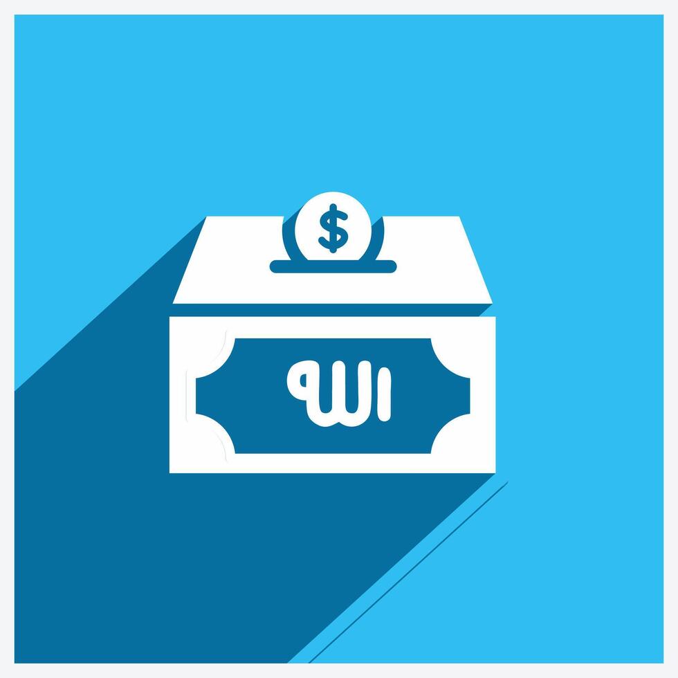 Donation Icon Design Illustration With Shadow, islamic ramadan icon vector