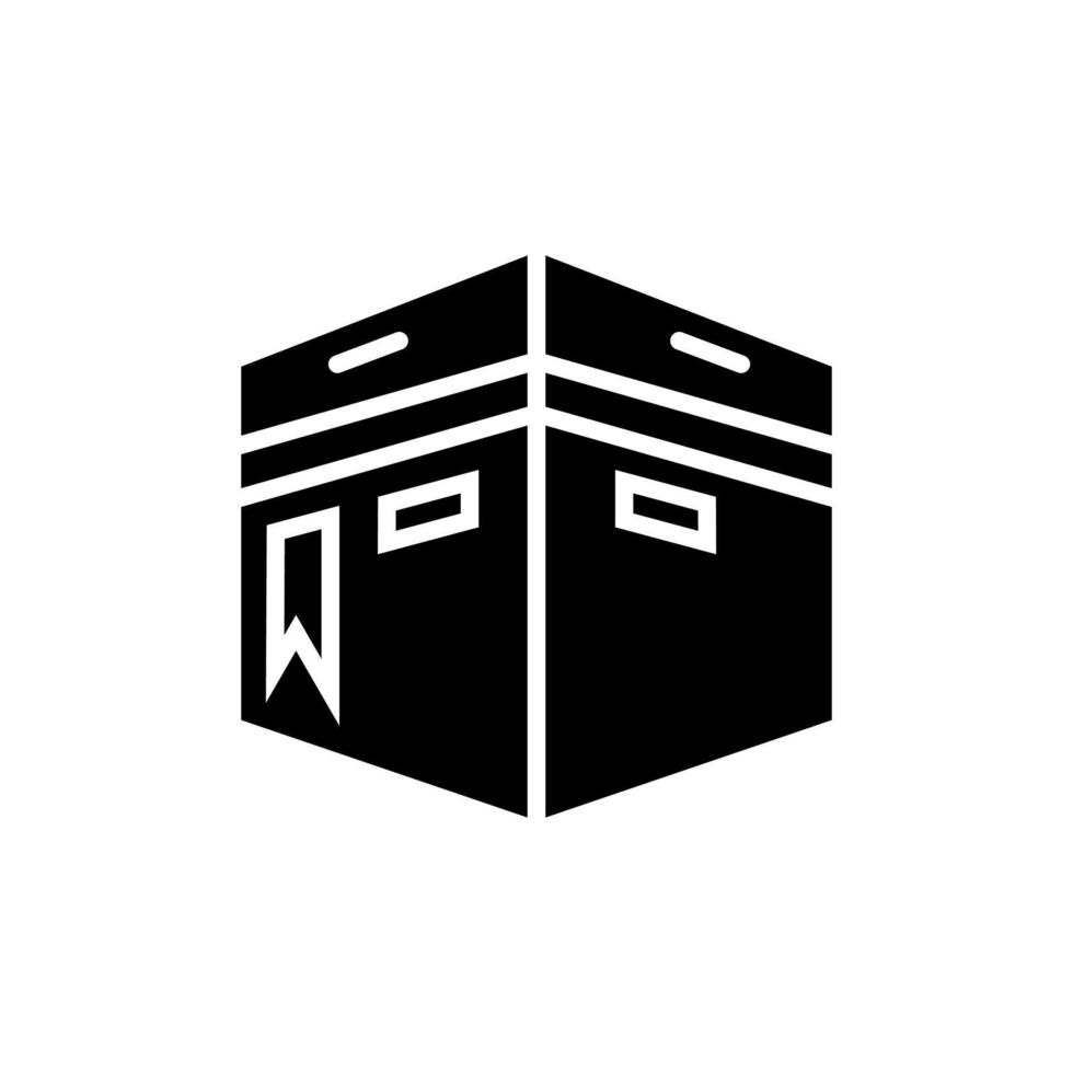Kaaba Icon Design Illustration, Islamic Ramadan Icon 2 vector