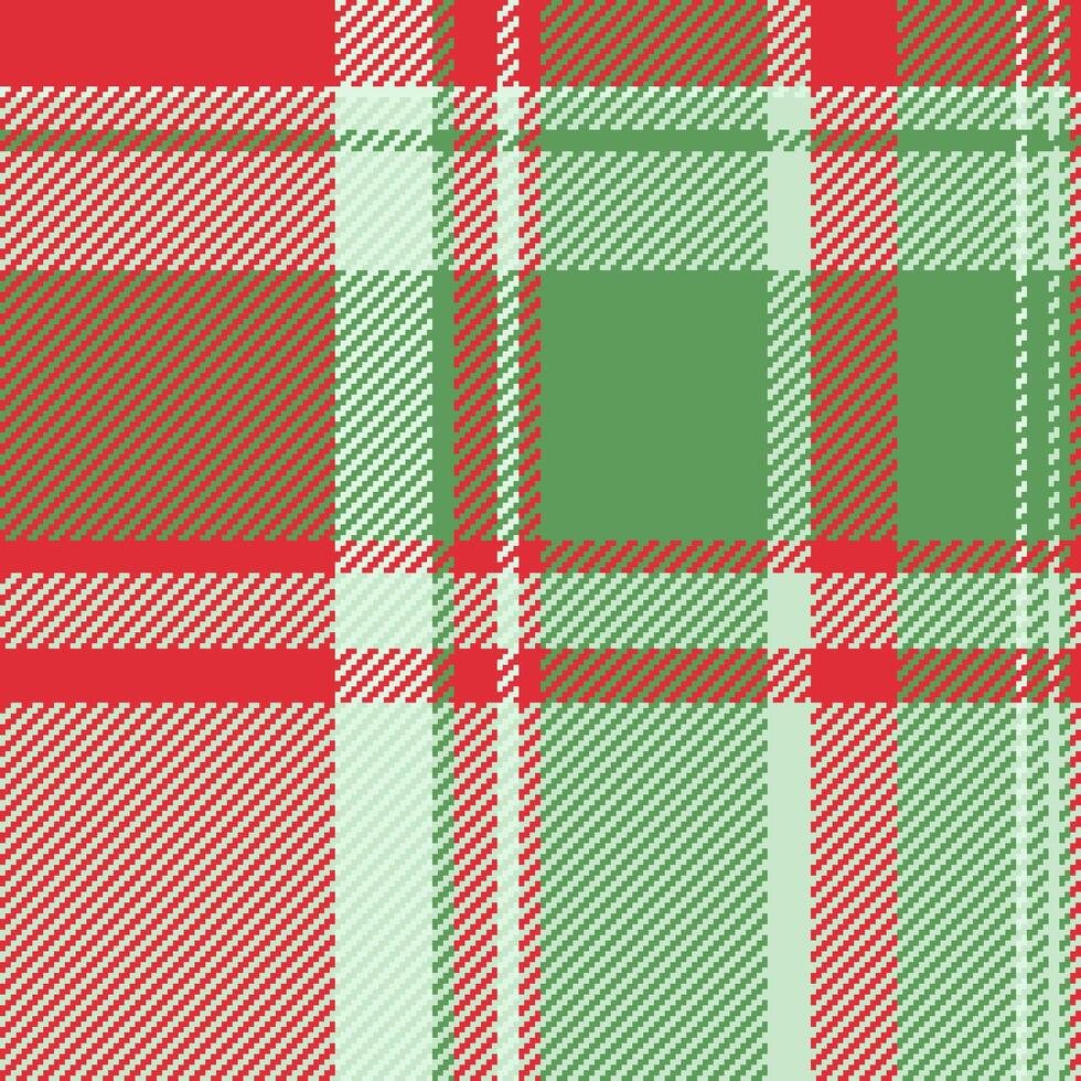 Collage pattern seamless, tidy tartan textile plaid. Panjabi fabric texture background check in light and red colors. vector