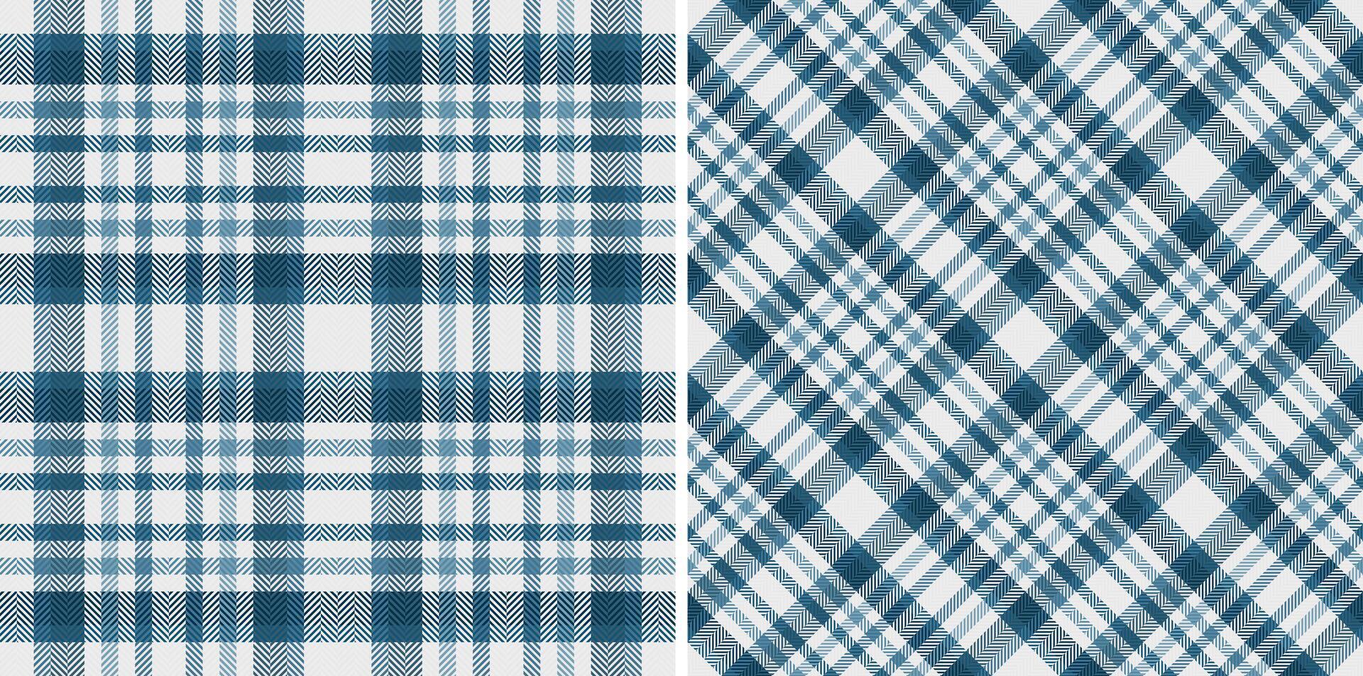 Tartan plaid of seamless texture background with a textile fabric check pattern. Set in cold colors for modern carpets stylish living rooms. vector
