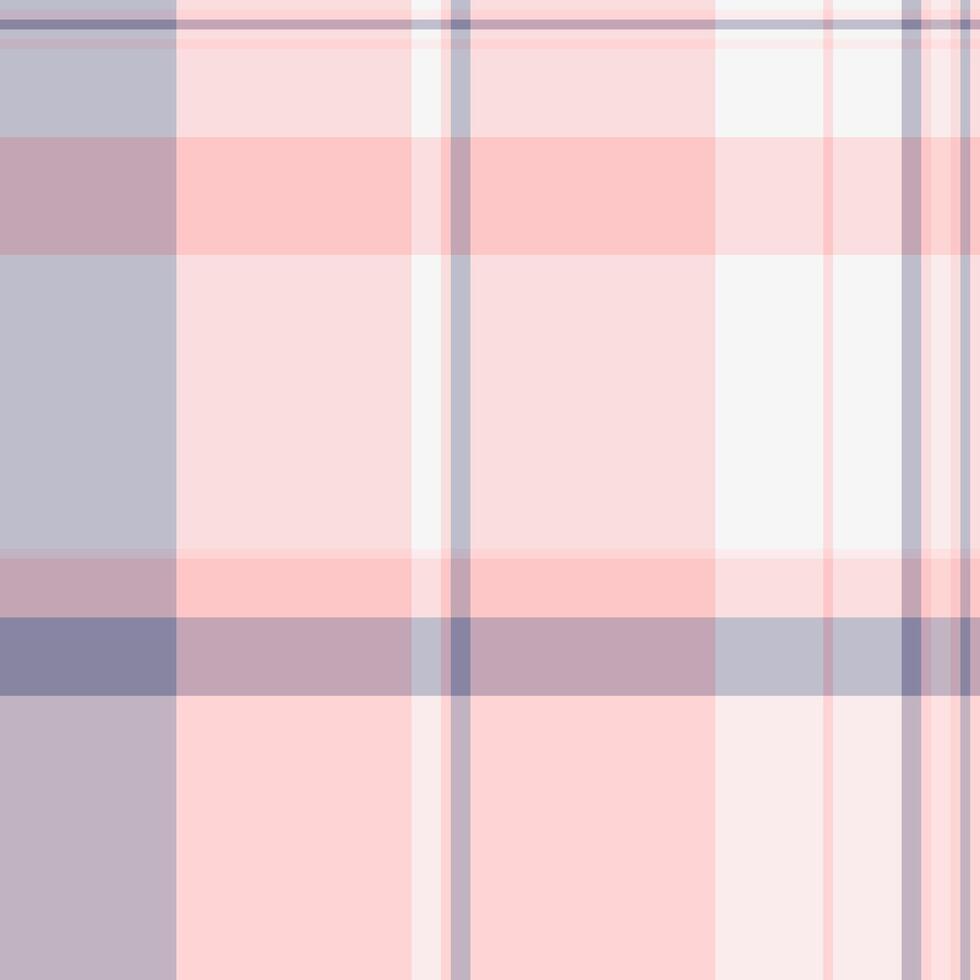 Long textile tartan plaid, path check texture. Cultural fabric background pattern seamless in light and white colors. vector