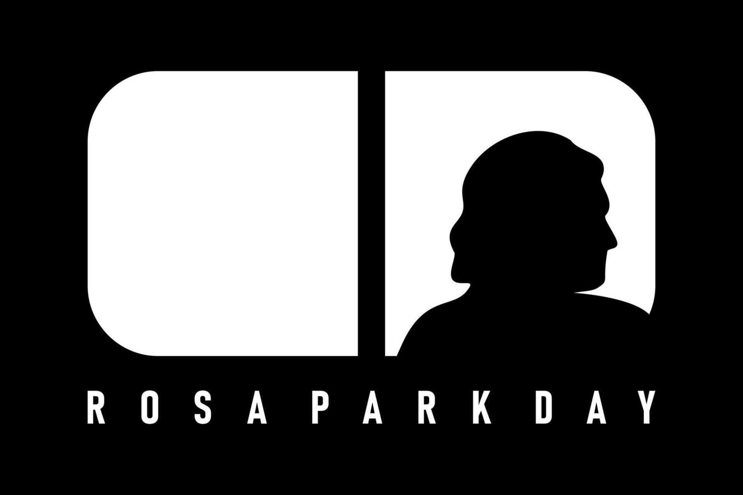rosa park day illustration silhouette design art vector