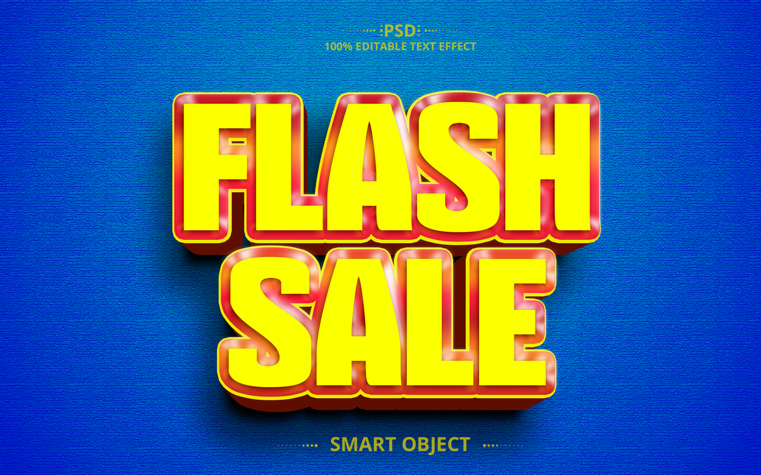 Flash Sale Creative Editable Text Effect Design psd