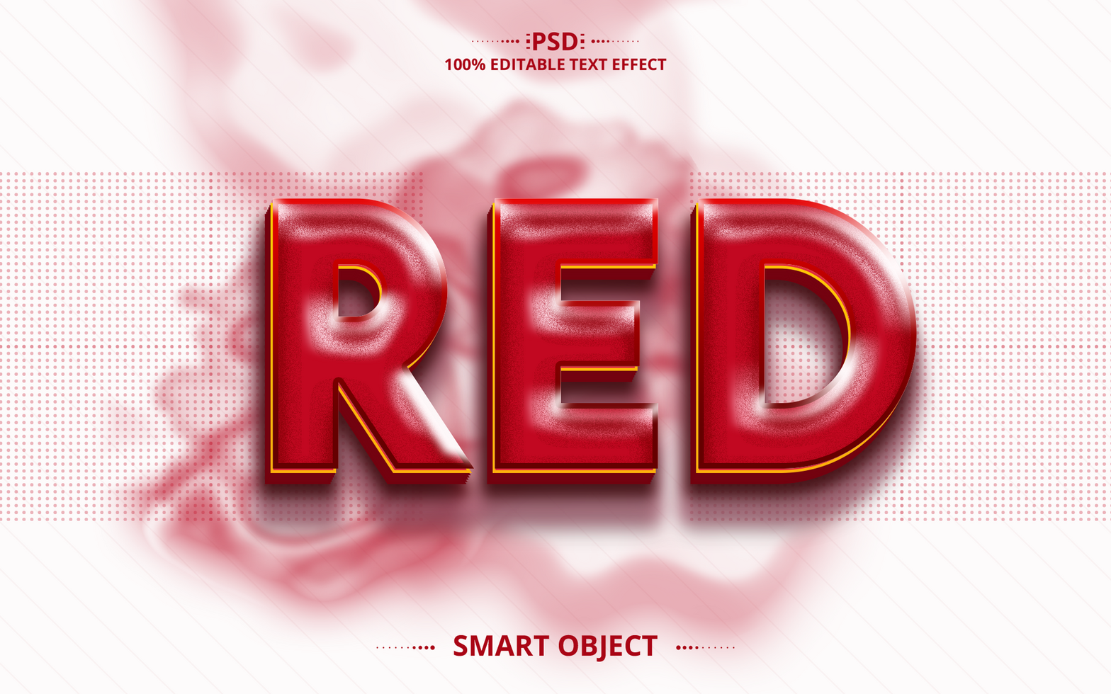 Red Best Creative Text Effect design With Brush psd