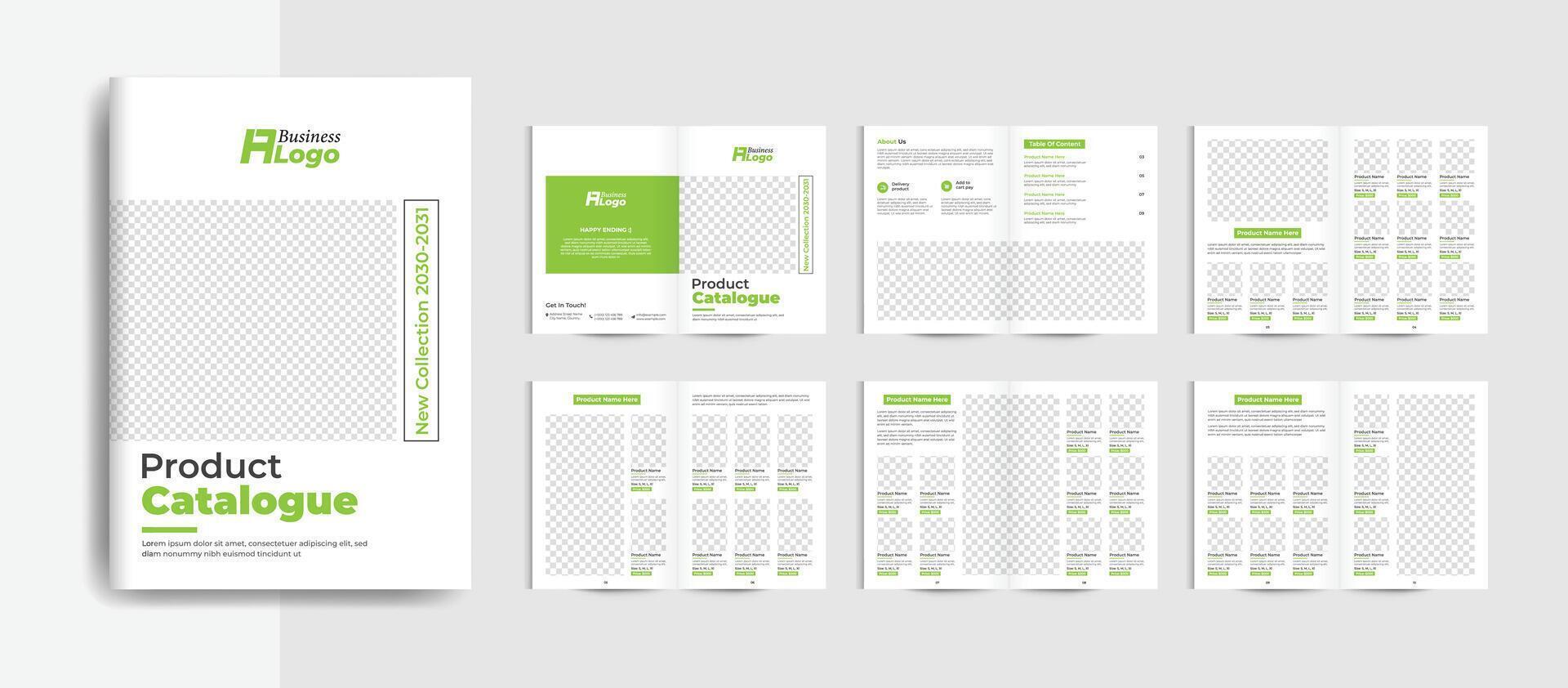 Company product catalogue design vector