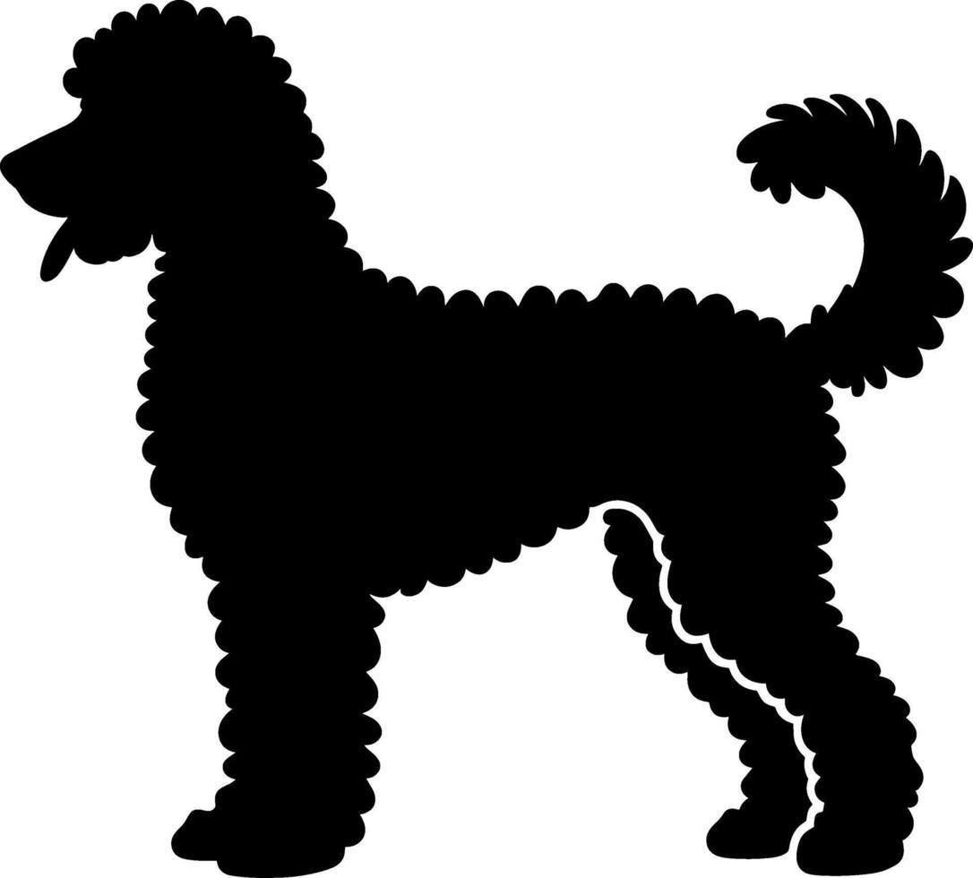 Goldendoodle Dog Silhouette vector