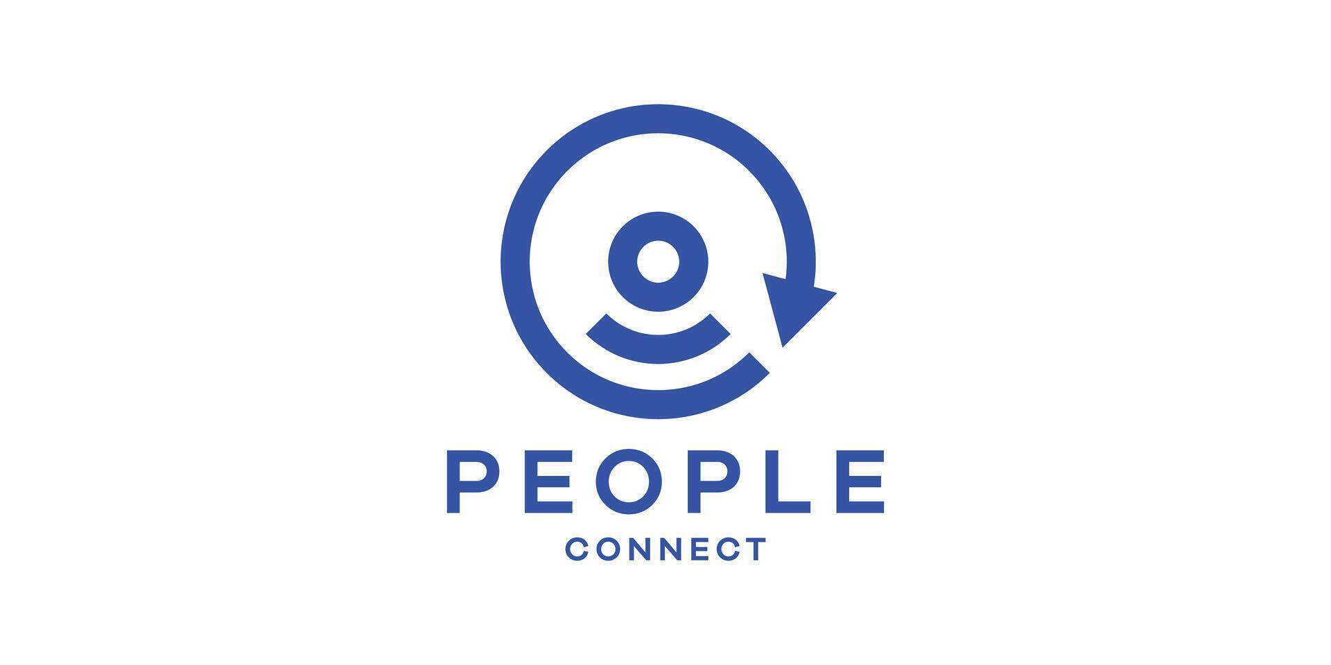 logo design people,signal,up,growth,grow,symbol,icon,idea,creative. vector