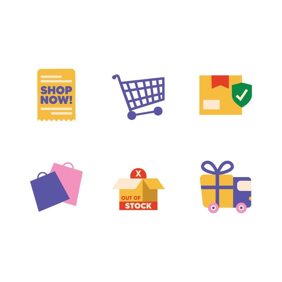 Finance and Ecommerce icon vector